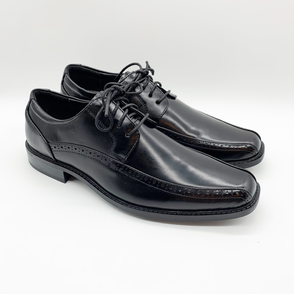 Stacy Adams Leather Lace Up Oxfords in Black Size 7.5